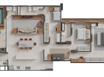 Apartamento de 3 quartos, Goiânia · Apartamento nascente de 108 m², piscina privativa e 3 suítes em andar alto no Setor Bueno-Goiânia-GO