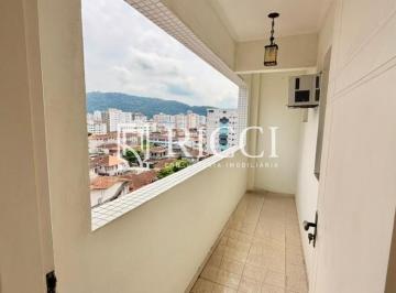 Varanda · Apartamento à venda no Campo Grande - Santos: 2 quartos + dependência completa , 1 suíte, 2 salas, 1