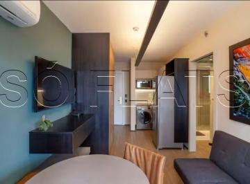 Apartamento · 34m² · 1 Quarto · 1 Vaga · Flat 34m² à venda no Itaim Bibi | Varanda, serviços e alta rentabilidade