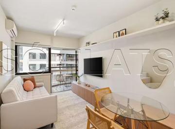 Apartamento · 34m² · 1 Quarto · 1 Vaga · Apartamento 34m² no Itaim Bibi | Varanda, serviços premium e alta liquidez