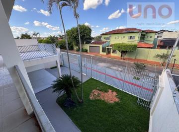 Vista do jardim na frente do sobrado · Sobrado 4 Suítes Jardim Autonomista - Campo Grande | 413m²