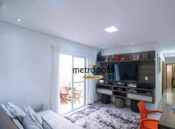 Sala · Apartamento Garden com 3 dormitórios à venda, 95 m² por R$ 490.000,00 - Santa Maria - Santo André/SP