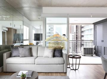 2b9e507290b0f5c2a5518a835b3ee82e817976f6 · Apartamento com 1 dormitório para alugar, 70 m² por R$ 6.177,10/mês - Cidade Monções - São Paulo/SP