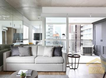 e0433987be1672f1c37a833c45e94e8d58b9d5b4 · Apartamento com 1 dormitório para alugar, 70 m² por R$ 6.177,10/mês - Cidade Monções - São Paulo/SP