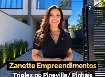 Casa de 3 quartos, Pinhais · Sobrado triplex alto padrão novo no Pineville em Pinhais