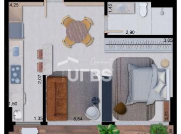 Apartamento de 1 quarto, Goiânia · APARTAMENTO 47,78MT 1 QUARTO SETOR BUENO