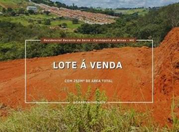 Terreno · 250m² · Lote 07 - Quadra 01, na Rua Turmalina, Residencial Recanto da Serra - Carmópolis de Minas - MG