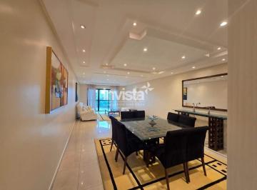 Apartamento · 200m² · 4 Quartos · 3 Vagas · Apartamento 4 Quartos Mobiliado no Boqueirão, Santos – 3 vaga, 200 m²