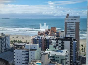 Apartamento · 127m² · 3 Quartos · 2 Vagas · Apartamento 3 Dorms + 2 Suítes, Frente ao Mar – Praia Grande (Aviação)