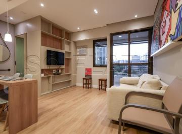 Apartamento · 30m² · 1 Quarto · 1 Vaga · Lindo Flat em Moema, mobiliado, ótima localização ao lado da Av Ibirapuera. Com entrada imediata.