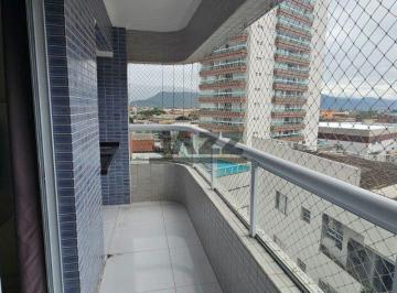 Apartamento · 63m² · 1 Quarto · 1 Vaga · Apartamento mobiliado com sacada e churrasqueira a 500 metros da praia no Caiçara