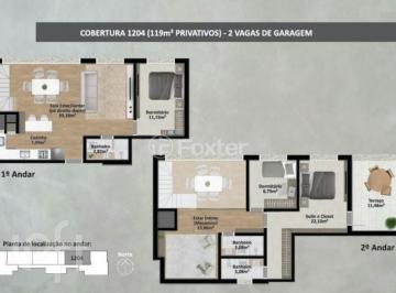 3c98e6e0 · Cobertura, 3 dormitórios, 119 m², em Vila Ipiranga