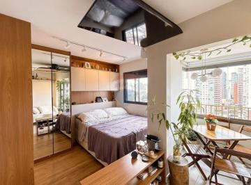 Apartamento · 25m² · 1 Quarto · Studio na rua Casa do Ator – Porteira Fechada, Automação e Vista Livre