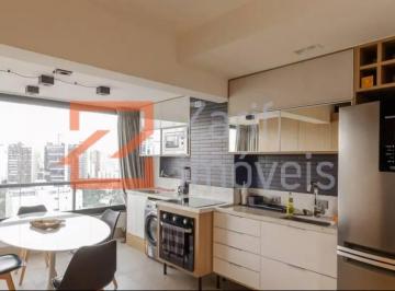 COZINHA NO PRIMEIRO ANDAR  COM ARMÁRIO PLANEJADO · APARTAMENTO PARA ALUGAR E  VENDER DUPLEX 1 QUARTO NA VILA OLIMPIA