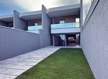 Casa de 4 quartos, Eusébio · Acredite! Duplex no Centro do Eusébio, 145m2, 4 Suítes, 100%Porcelanato, Amplo Recuo de Frente.