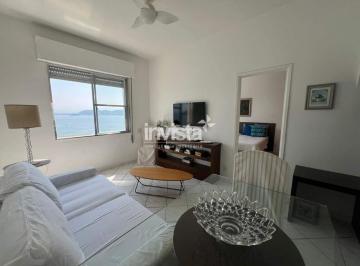 Apartamento · 45m² · 1 Quarto · 1 Vaga · Lindo apartamento 1 dorm reformado na ponta da praia, com vista mar!!