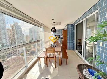 Varanda com churrasqueira · Apartamento 3 Quartos a Venda em Santos - SP