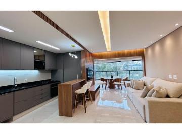 Apartamento · 124m² · 3 Quartos · 2 Vagas · Apartamento mobiliado para locação com 3 suítes, 124m² no Condomínio Oka Mamoré – Alphaville/SP