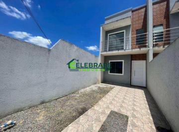Casa · 92m² · 3 Quartos · 1 Vaga · SOBRADO NOVO NO SÍTIO CERCADO!! 03 QTOS,LAVABO,SACADA,CHURRS