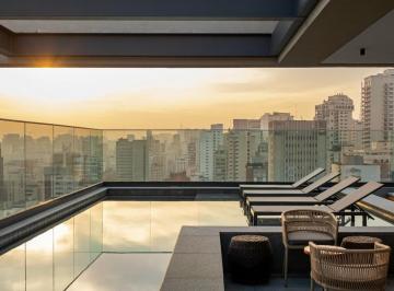 Piscina climatizada · Apartamento, Jardim Paulista, São Paulo, SP