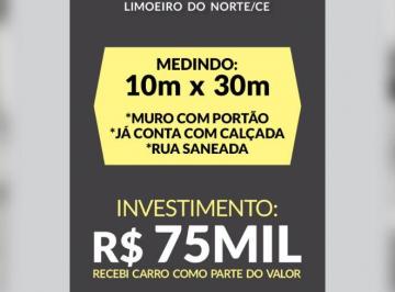 Terreno , Limoeiro do Norte · LOTE MURADO E ATERRADO
EM RUA PAVIMENTADA