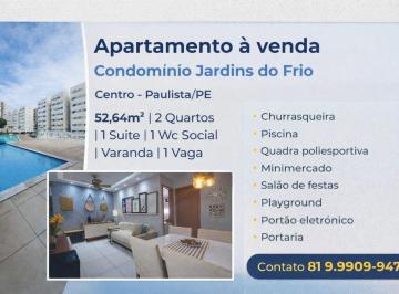 Apartamento de 2 quartos, Paulista · APARTAMENTO À VENDA NO CONDOMINIO JARDINS DO FRIO CENTRO DE PAULISTA/PE