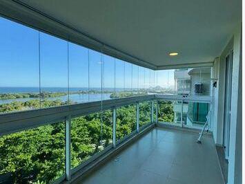 Apartamento · 130m² · 3 Quartos · 2 Vagas · Praia de Itauna - Apartamento com 3 quartos (all suites) para alugar na Barra da Tijuca, 130m2, Vist