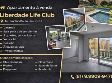 Apartamento de 2 quartos, Recife · APARTAMENTO À VENDA NO LIBERDADE LIFE CLUB EM JARDIM SAO PAULO-RECIFE/PE