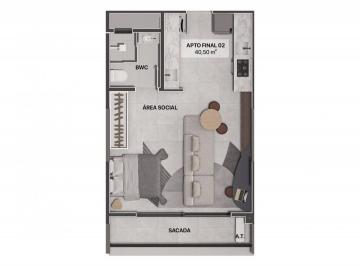 Apartamento · 58m² · 1 Quarto · 1 Vaga · Apartamento Studio com 1 dormitório na praia de Gravatá em condomínio com área de lazer e ideal para