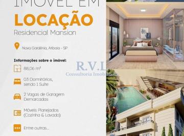Foto 01 · Apartamento para locação em Atibaia-SP, Nova Gardênia: 3 dormitórios, 1 suíte, 2 salas, 3 banheiros,