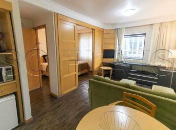 Apartamento · 35m² · 1 Quarto · 1 Vaga · Flat mobiliado ao lado do Ibirapuera 35m² com vaga próximo metrô e hospitais