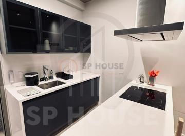 Foto 01 · Apartamento mobiliado para locação Vila Olímpia, 1 suite, 1 vaga, 58m²,