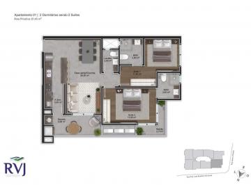 Planta humanizada final 01 - 2 su tes (imagem ilustrativa - mobili rio e decora  o n o inclu dos) · Apartamento 2 quartos Trindade Florianópolis Rafael Moritz