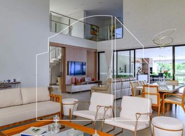 Casa · 472m² · 4 Quartos · 6 Vagas · Luxo e Vista Privilegiada para o Lago: Casa Nova com Lazer completo e pomar 
