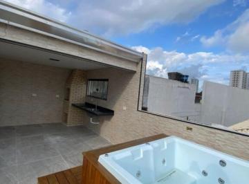 Casa · 133m² · 3 Quartos · 2 Vagas · Espaçosa Casa Geminada 3 Quartos em Caiçara, Praia Grande - R$800 mil