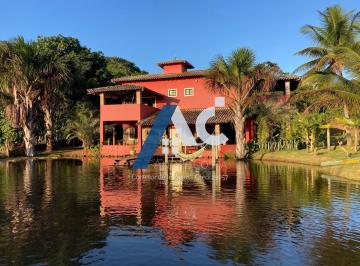 Casa · 413m² · 4 Quartos · 6 Vagas · VENDA CASA NA LAGOA DE ARUÁ | 2.360 m² | 4/4 E 3 SUÍTES | PÍER | BEIRA DA LAGOA DE ÁRUA