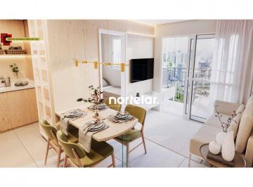 Ilustração sala/varanda · Apartamento à venda, 42 m² por R$ 491.400, próximo ao metrô Santa Cecília