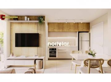 Ilustração sala/cozinha · Apartamento à venda, 42 m² por R$ 499.900,00 - Barra Funda - São Paulo/SP