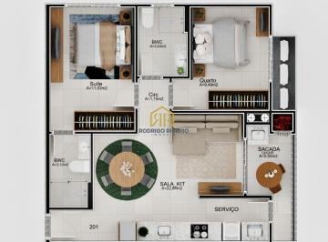 Apartamento · 76m² · 2 Quartos · Apartamento à venda - em Carvoeira