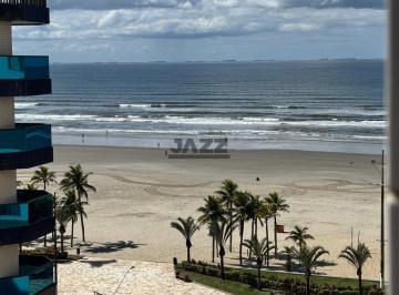 Apartamento · 63m² · 2 Quartos · 1 Vaga · Apartamento Frente Mar com 2 Dormitórios, Vista Mar e Porteira Fechada na Tupi em Praia Grande
