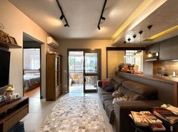 Apartamento · 67m² · 2 Quartos · 1 Vaga · Apartamento a venda 2 dormitórios, sacada com churrasqueira, sala, cozinha, área de serviço, lavabo,