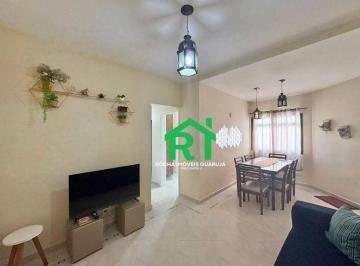 Sala · Apartamento com 2 quartos, 1 vaga à venda no Tombo, Guarujá