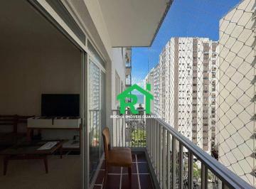 Sacada · Apartamento à beira mar com 2 quartos, 1 vaga à venda em Pitangueiras, Guarujá