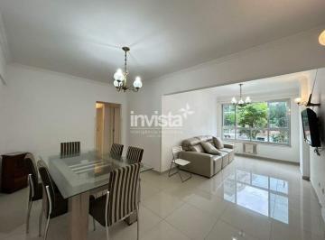 Apartamento · 130m² · 3 Quartos · 1 Vaga · Apartamento residencial para aluguel em Pompéia, Santos – 130 m²