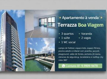 Apartamento de 3 quartos, Recife · APARTAMENTO À VENDA NO TERRAZZA BOA VIAGEM EM BOA VIAGEM-RECIFE/PE