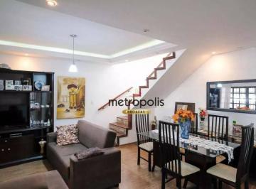 Sala de estar · Sobrado com 4 dormitórios à venda, 295 m² por R$ 1.150.000,00 - Vila Palmares - Santo André/SP