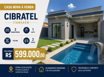 202610181247024296.jpeg · Casa Isolada com Piscina no Cibratel II - Lado Praia 🌊