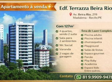 Apartamento de 4 quartos, Recife · APARTAMENTO À VENDA NO EDF TERRAZZA BEIRA RIO - MADALENA-RECIFE/PE