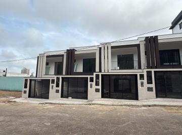 Casa · 113m² · 2 Quartos · 2 Vagas · Sobrado alto padrão 1 suíte + 2 dormitórios a 600m do mar em Itacolomi - Balneár