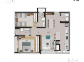 Apartamento · 69m² · 2 Quartos · 1 Vaga · Centro | Apartamento 2 suítes + 1 vaga e hb